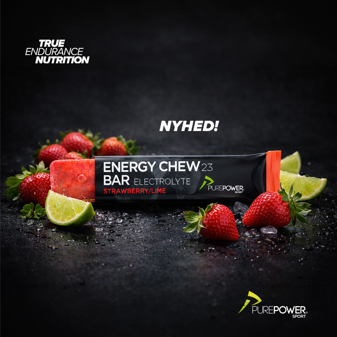 Energy Chew Bar Elektrolyt Jordbær/Lime 12 x 30 g