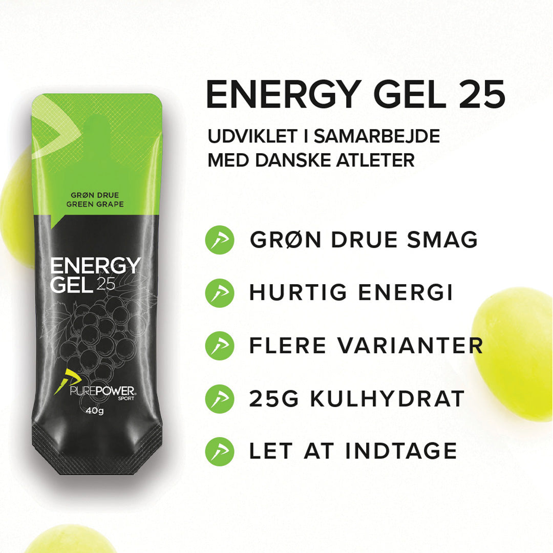 Energy Gel 25 Grøn Drue 40 g