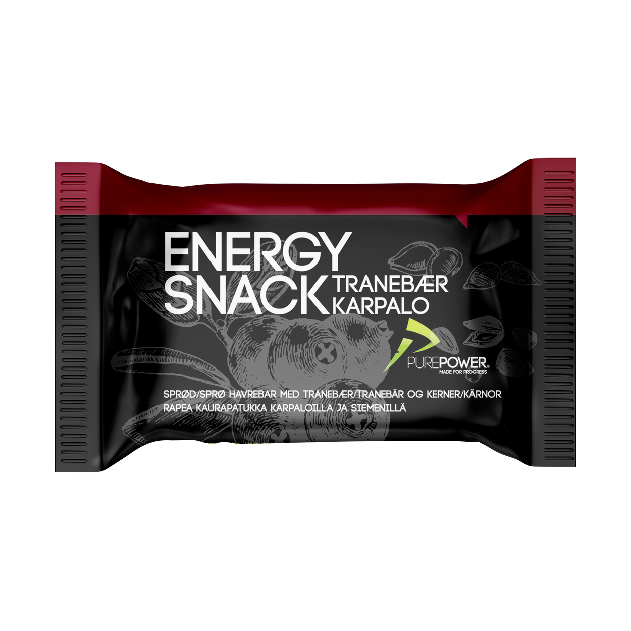 Energy Snack Tranebær 60 g