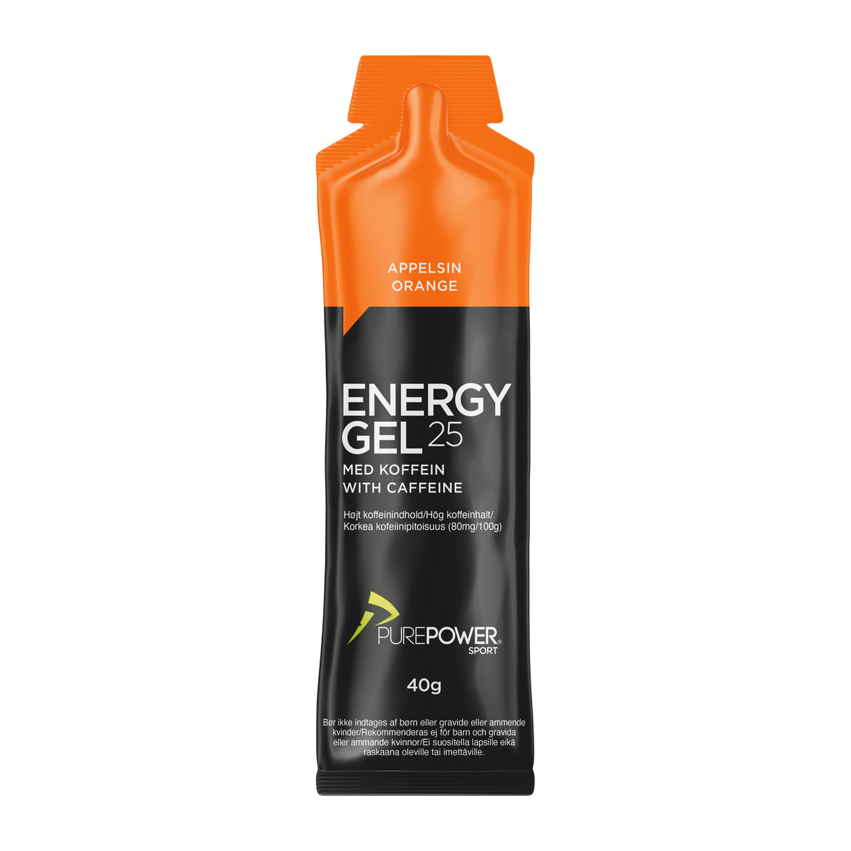 Energy Gel Koffein Appelsin 40 g