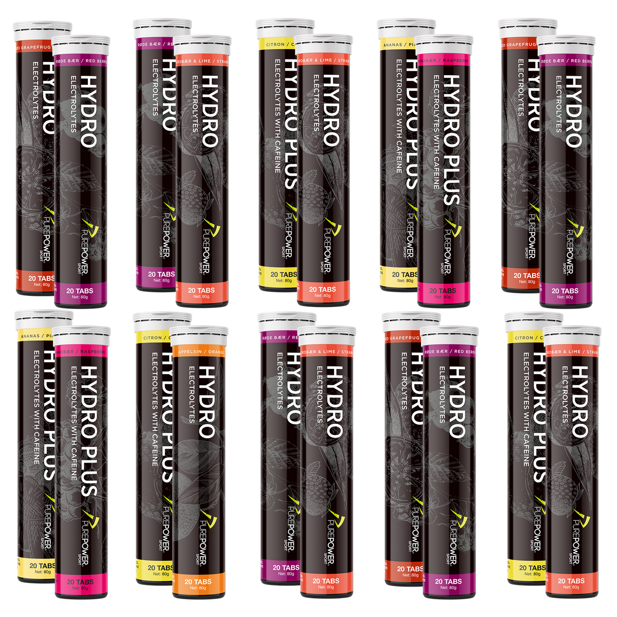 Hydro tab Elektrolytter - Mix 20