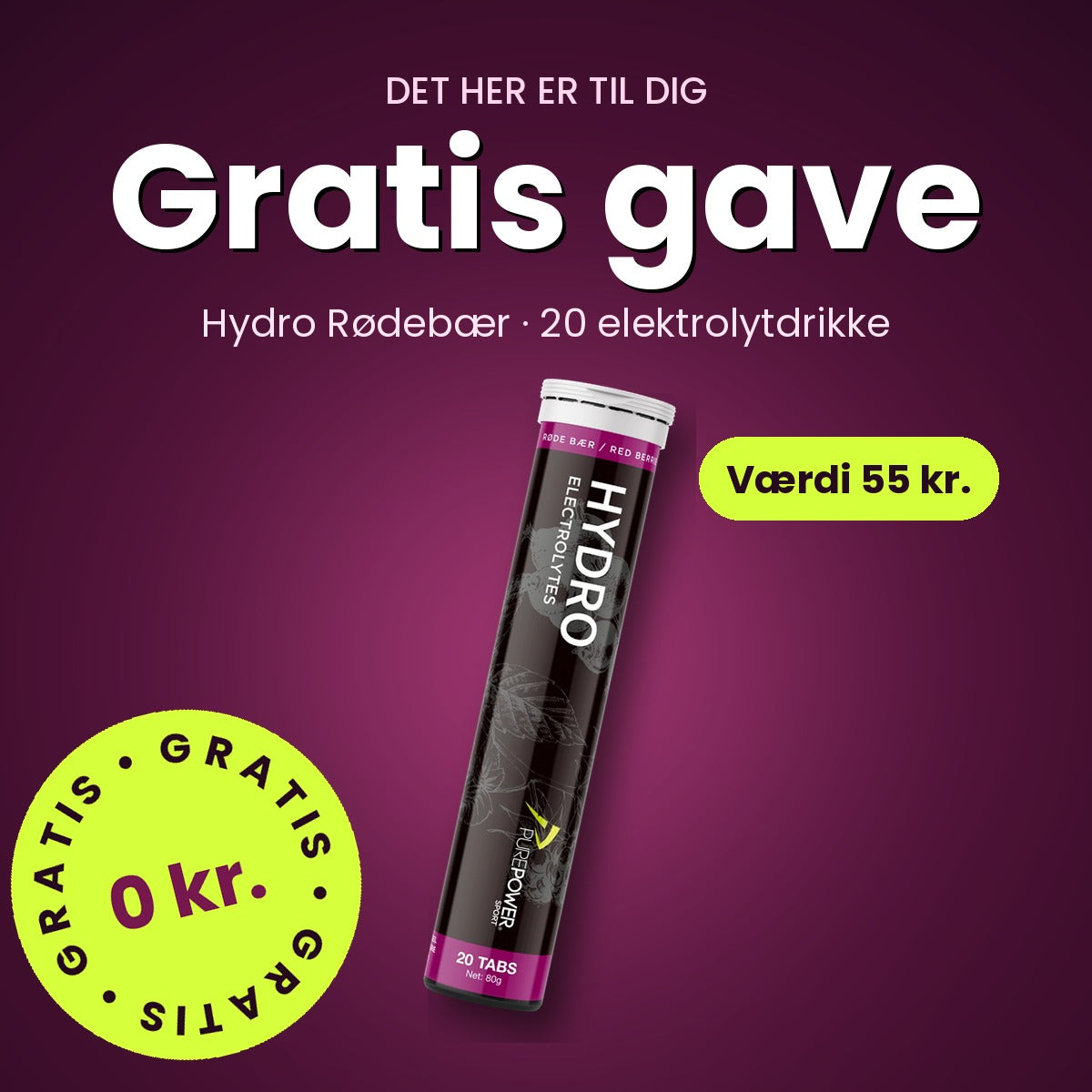 GRATIS gave – Hydro Rødebær