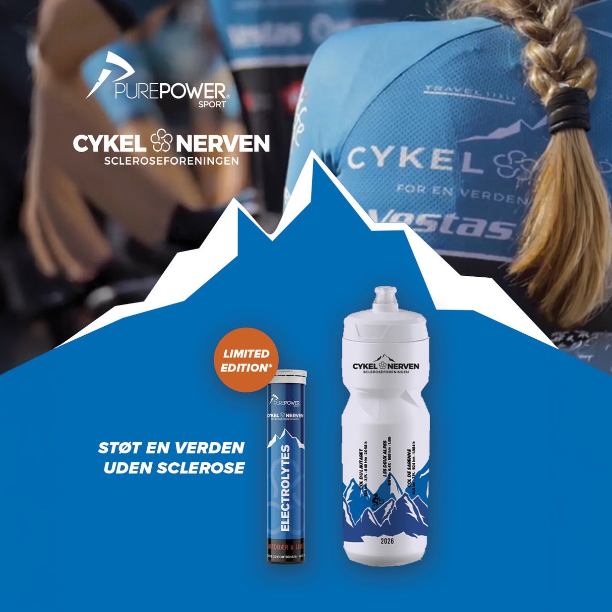 Cykelnerven Hydro Jordbær/Lime 20 tabs