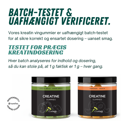 Creatine Gummies Fersken 60 stk.