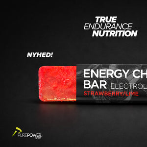 Energy Chew Bar Elektrolyt Jordbær/Lime 12 x 30 g