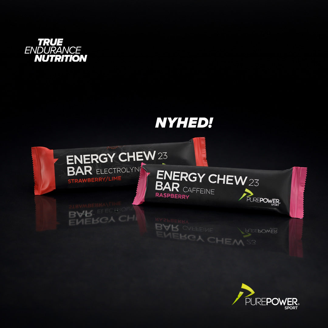 Energy Chew Bar Koffein Hindbær 12 x 30 g