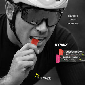 Energy Chew Bar Koffein Hindbær 30 g
