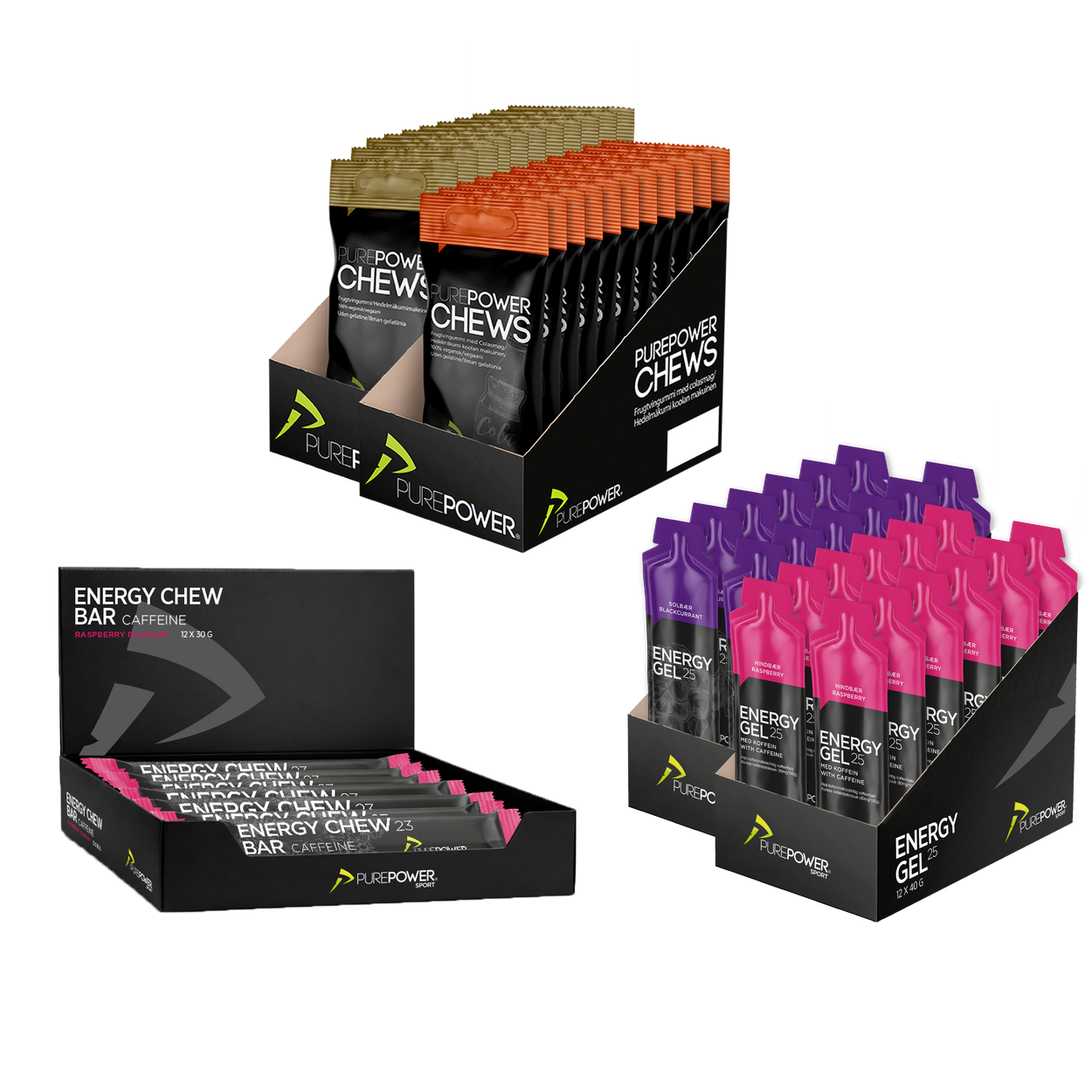 Energy Gels og Chews - Mix 5