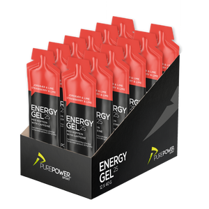 Energy Gel Koffein Jordbær/Lime 12 x 40 g