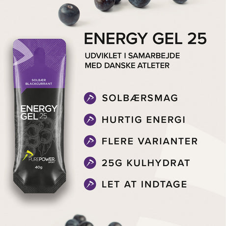 Energy Gel 25 Solbær 12 x 40 g