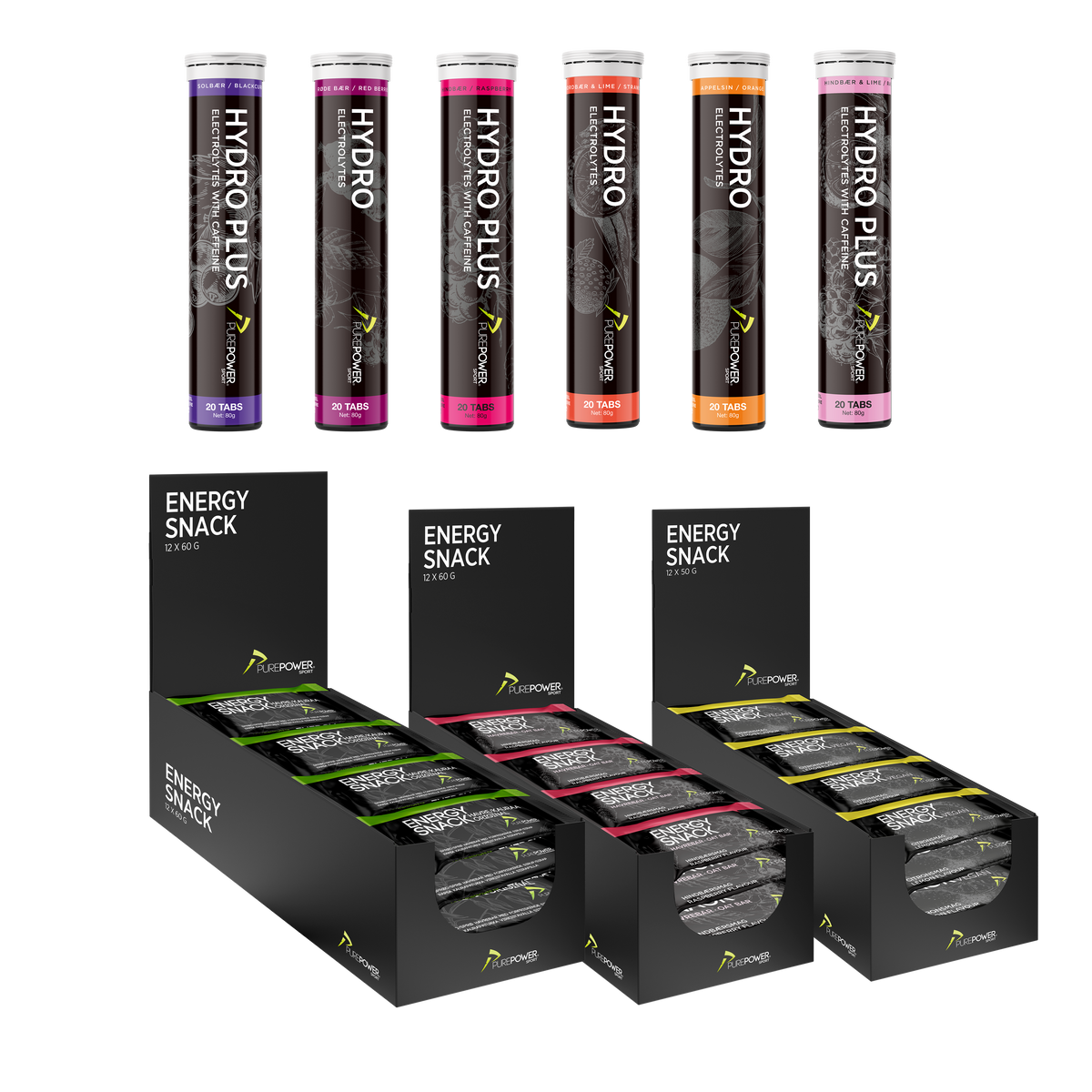 Energy Snack Traning Pack + 6 gratis Hydro