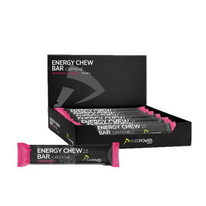Energy Chew Bar Koffein Hindbær 12 x 30 g