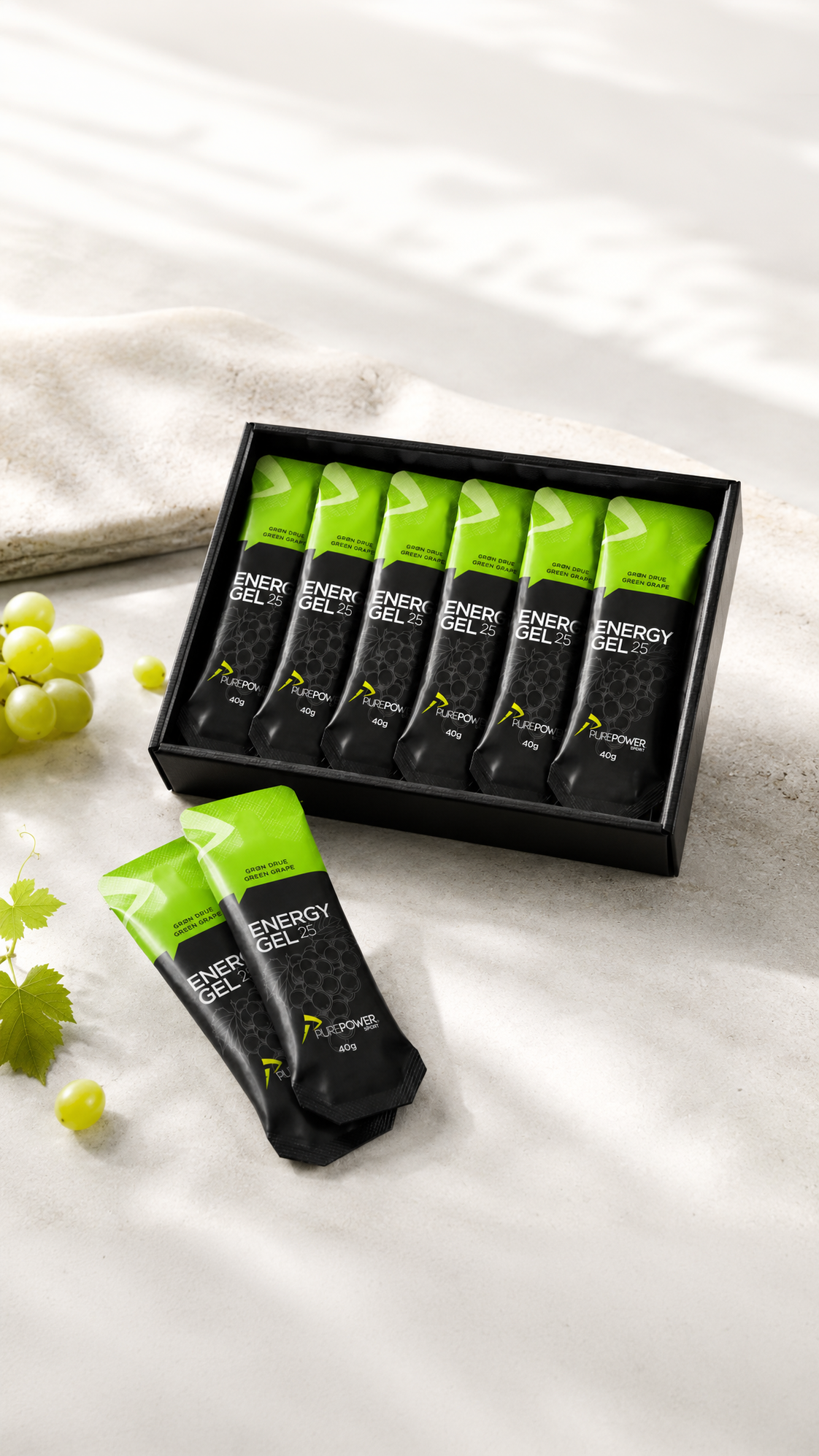 Energy Gel Grøn Drue 12 x 40g
