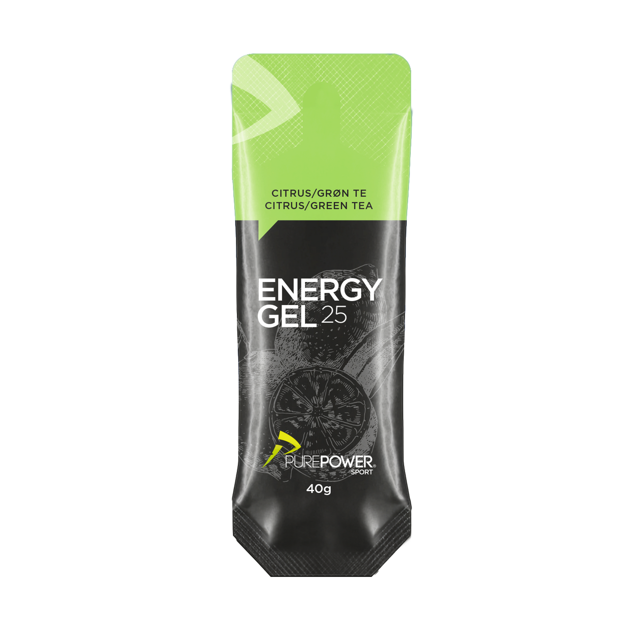 Energy Gel 25 Citrus-/Grøn Te 40 g