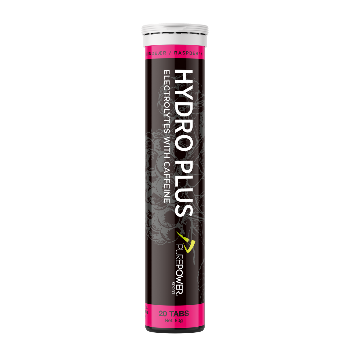 Hydro Plus hindbær 20 tabs