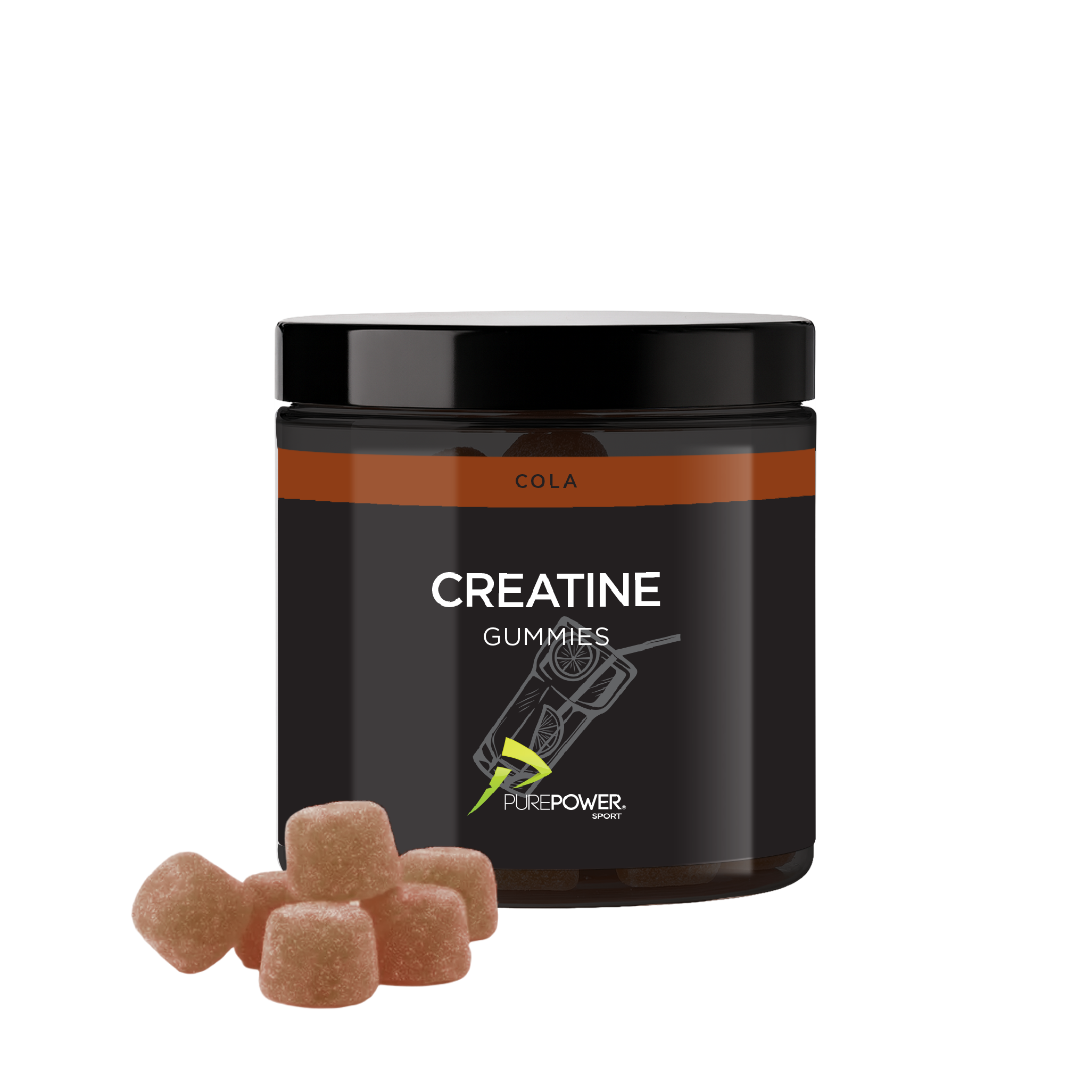 PurePower Creatine Gummies Cola 60 stk