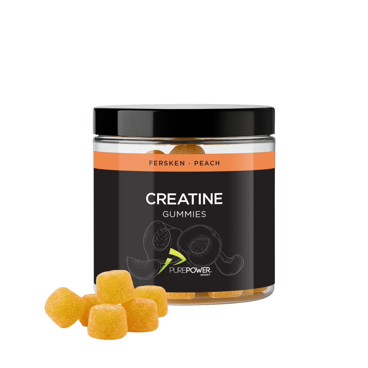 Creatine Gummies Fersken 60 stk.
