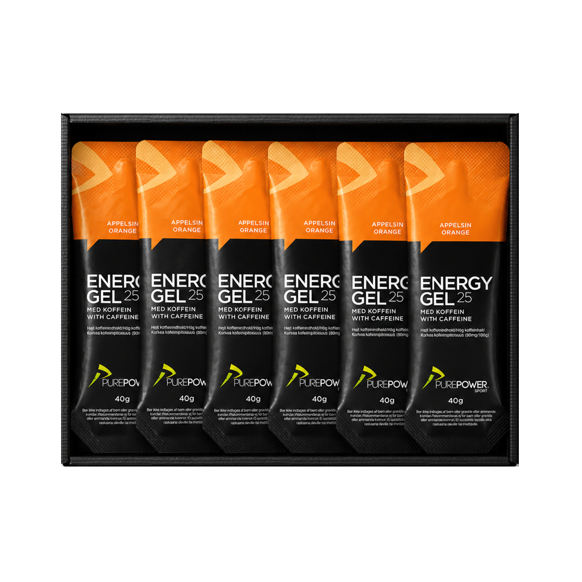 Energy Gel Koffein Appelsin 12 x 40 g