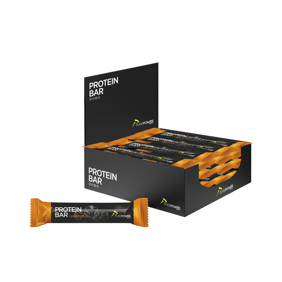 Protein Bar Karamel Rom 12x55 g