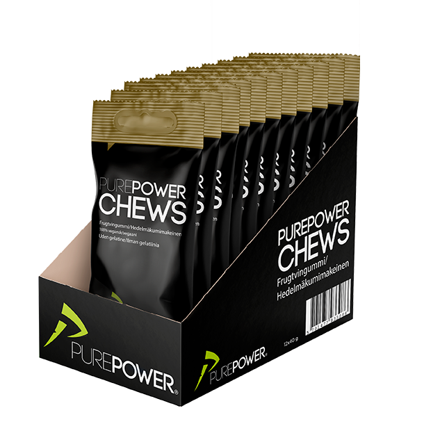 PurePower Chews Frugtmix 12x40 g