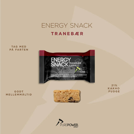 Energy Snack Tranebær 12x60 g Bedst før 20/7-24