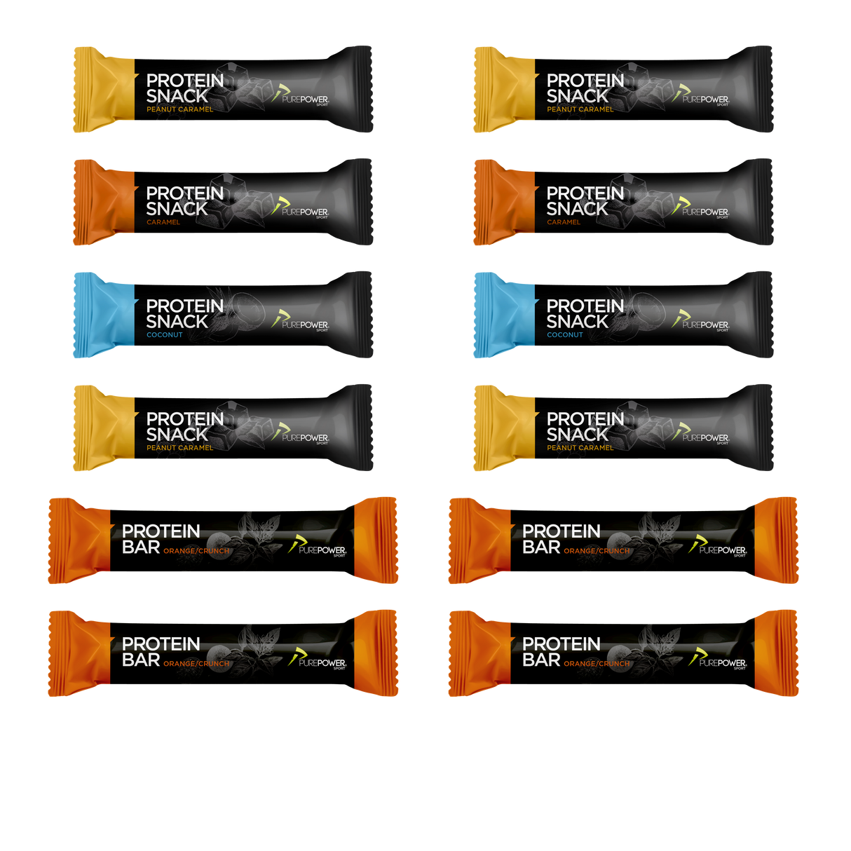 Protein Snack/Bar pakke - Mix 12